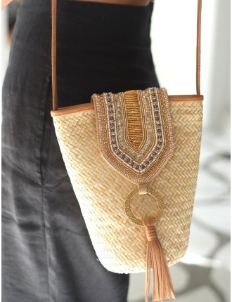 Top-Rated Selection Victoria Petite Rattan Crossbody Fresh Release