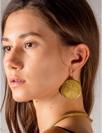 Top-Rated Selection Sumba Gold Medallion Earing In Stock